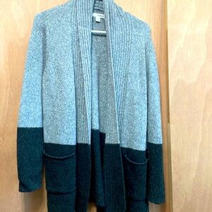 Soft black and grey long cardigan